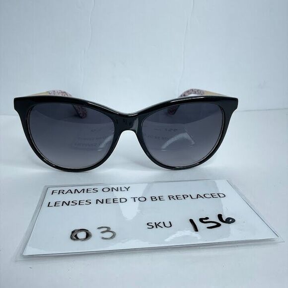 Kate Spade Sunglasses  Black Gold Jizelle/s  UYY90 55-16 140 Cat Eye Frames Only - Picture 7 of 7